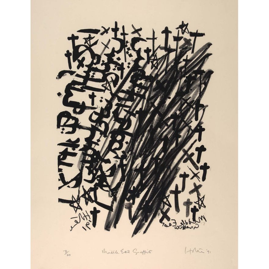 Ralph Hotere 'Middle East Graffiti'