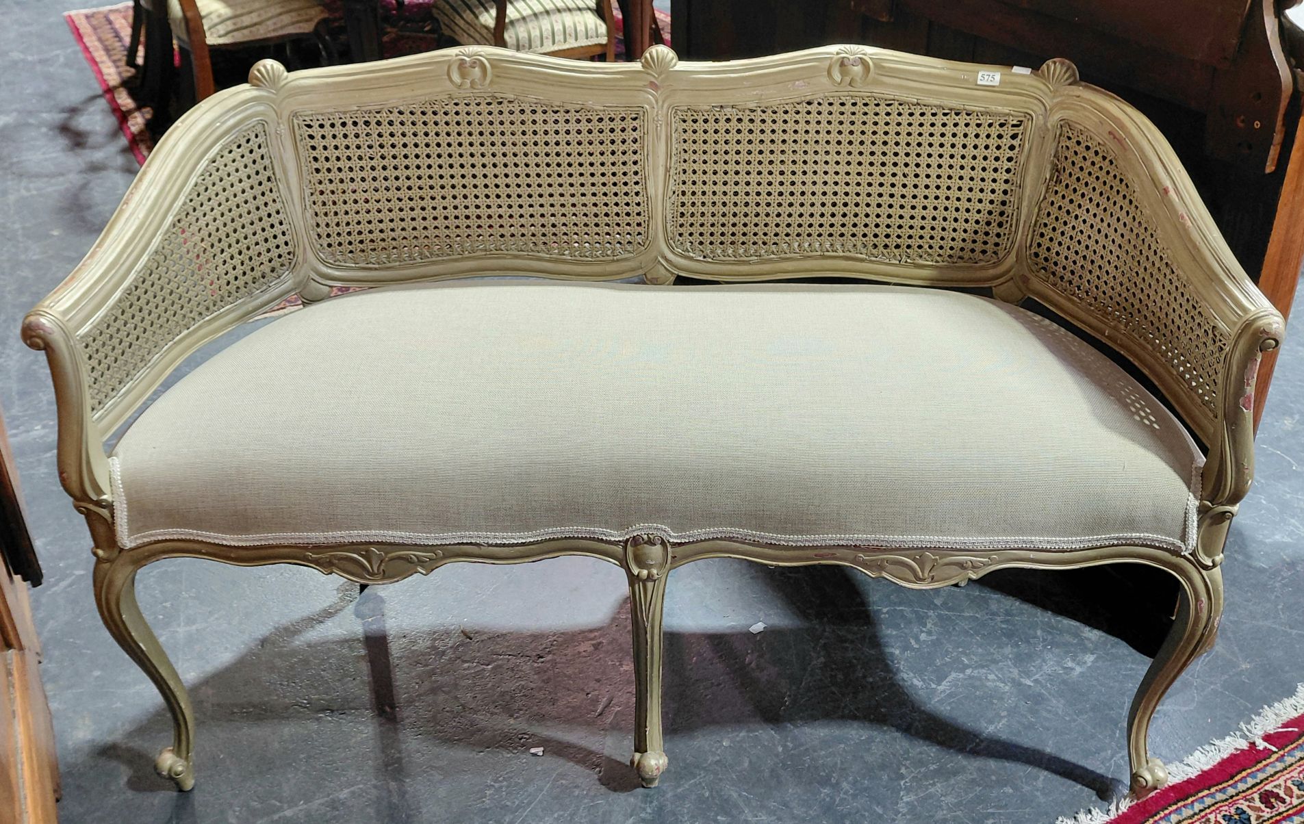 575 · FRENCH LOUIS XVI STYLE SETTEE