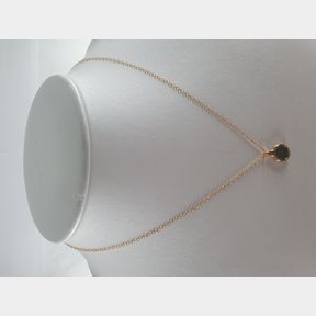GOLD PLATED FANCY CHAIN WITH CIRCLE PENDANT - 11 GRAM - 51929/6902