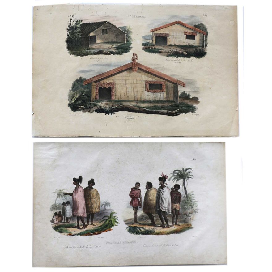 VOYAGE OF THE ASTROLABE - Lithographs - 4 hand coloured