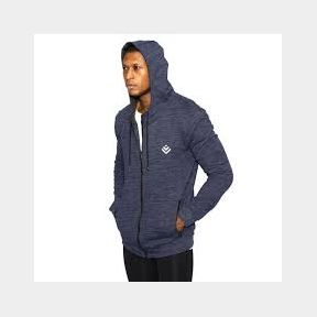 Athleisure by Discovery - Double Knit Zip Through Hoody - Blue M�lange - L-50582/2019 (B5 S6)
