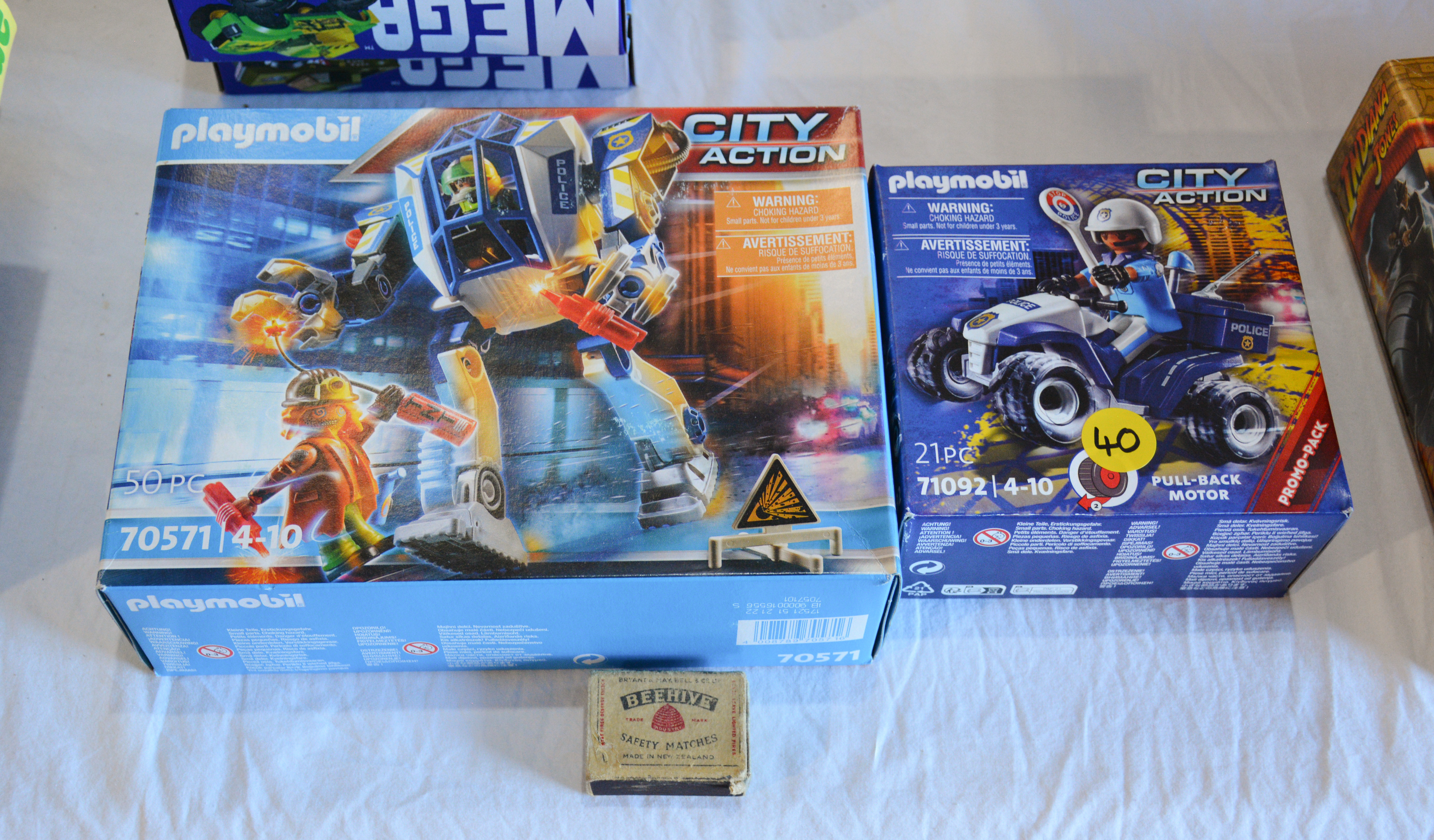 Playmobil Packaged ATV and Mech Suit — sold at auction in New Zealand for $10