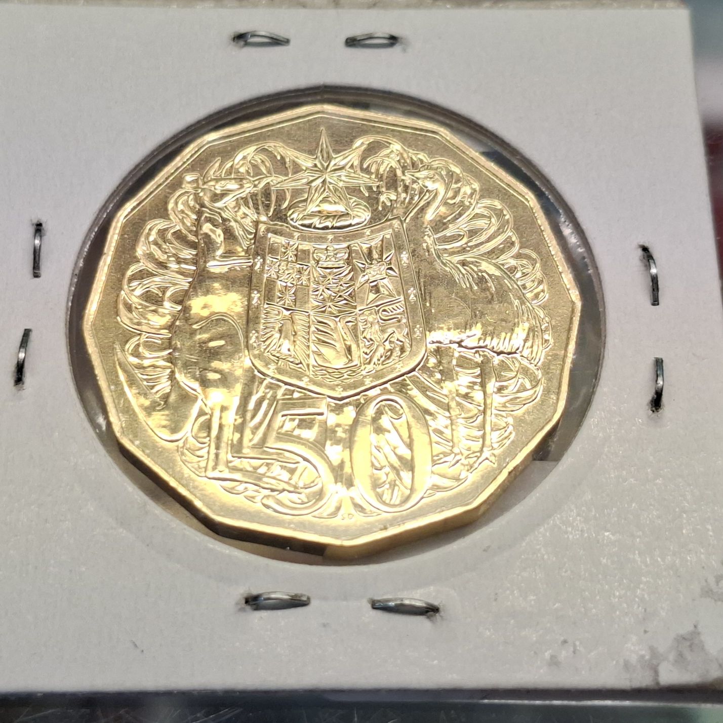 2015 Gold Plated Fifty Cent Piece
