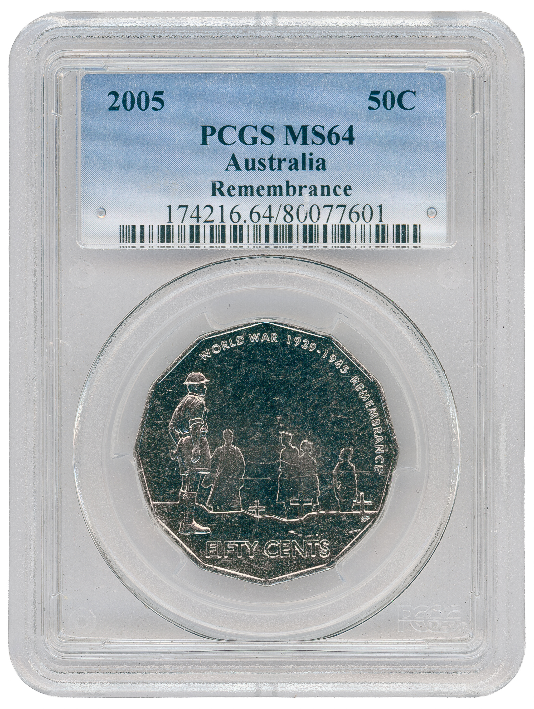 Remembrance, Fifty Cent, 2005, PCGS MS64