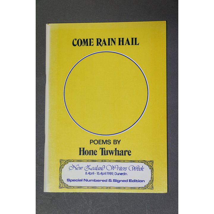 TUWHARE, HONE [signed] - Come Rain Hail, Poems