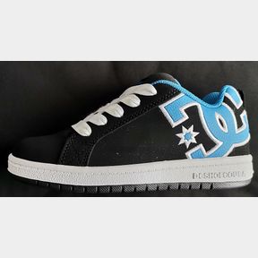 DC COURT GRAFFIK YOUTH US 4.0 UK3 BLACK/BLUE/GREY - 51844/2390