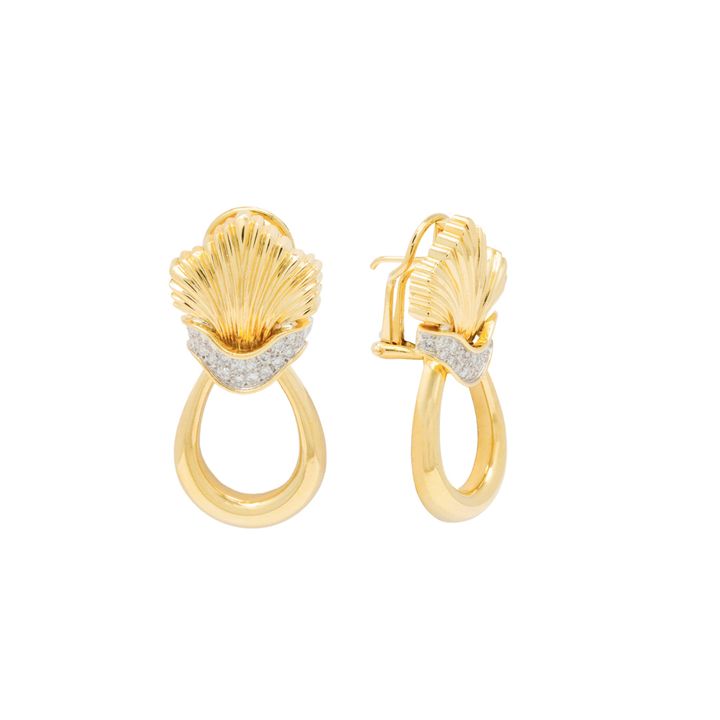 ARETES DE COLUMPIO CON COPETE MARCA ABRAHAM BACK