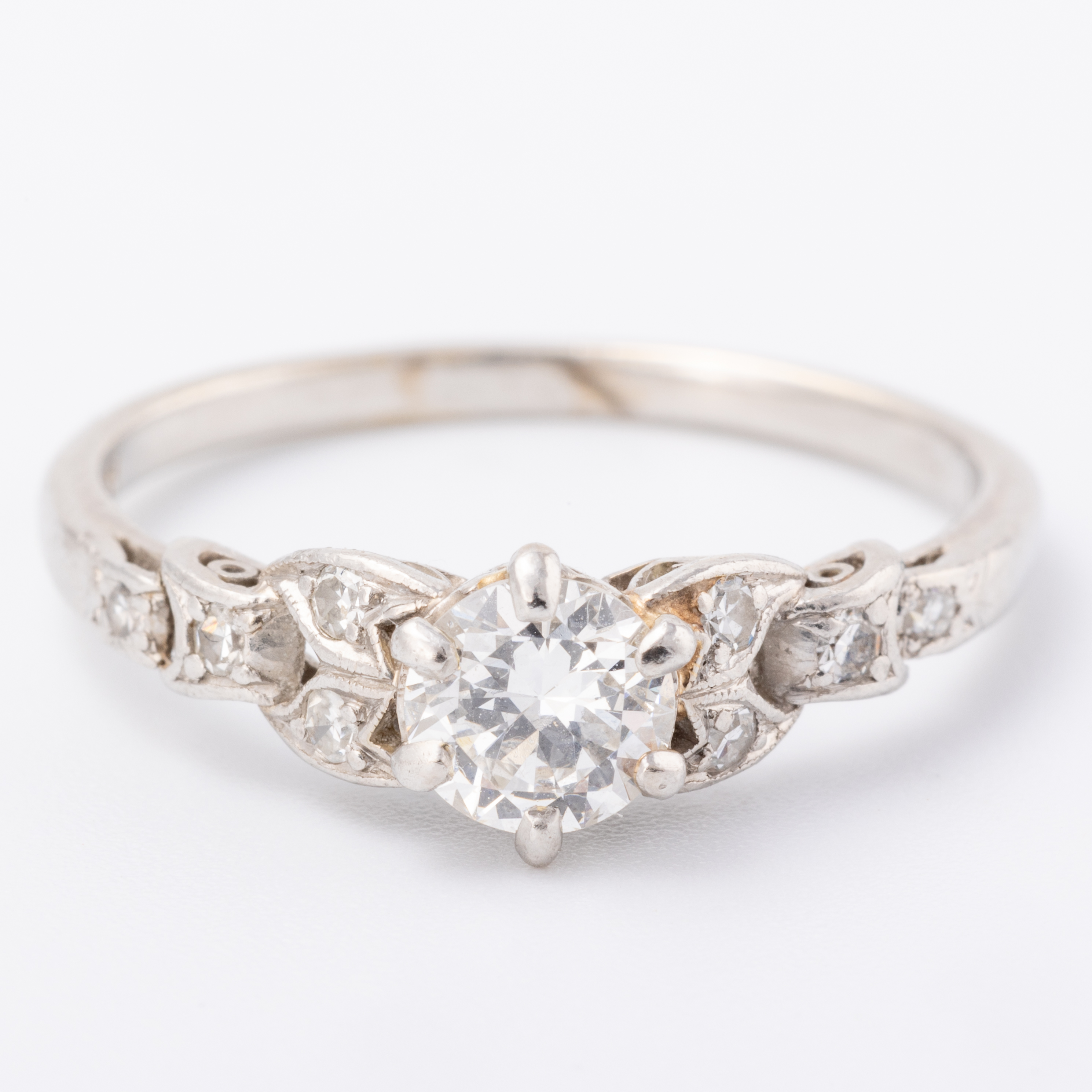 Vintage Diamond Platinum Ring