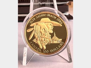 1989 ELIZABETH II CANADA PROOF GOLD 100 DOLLAR COIN