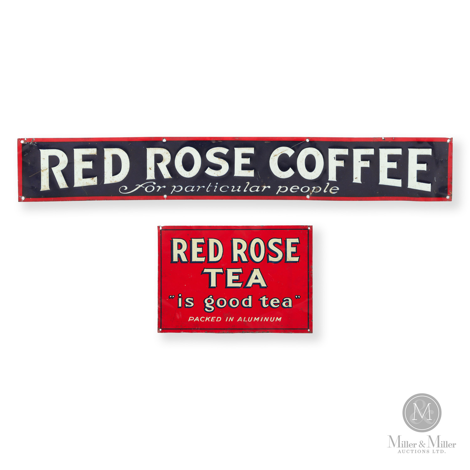 Red Rose Tea and Coffee Signs | Miller & Miller Auctions Ltd