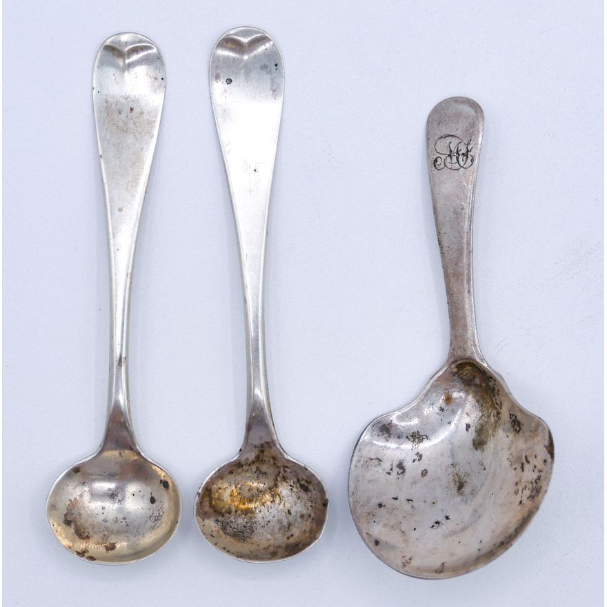 Box Georgian Sterling Tea Caddy Spoon etc. - 24 Grams TW