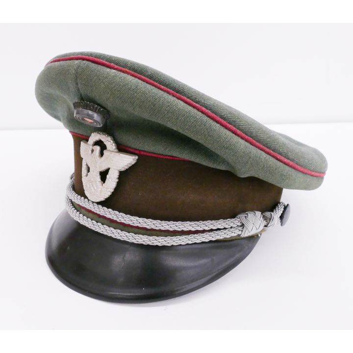 WWII German Third Reich Schutzpolizei Officer Visor Cap