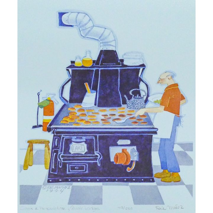 Rie Munoz ''Cook & Proprietor Aniak Lodge'' 1994
