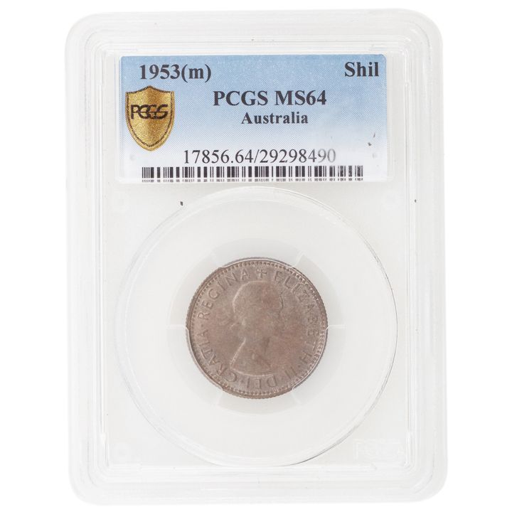 Elizabeth II, Shilling, 1953(m), PCGS MS 64