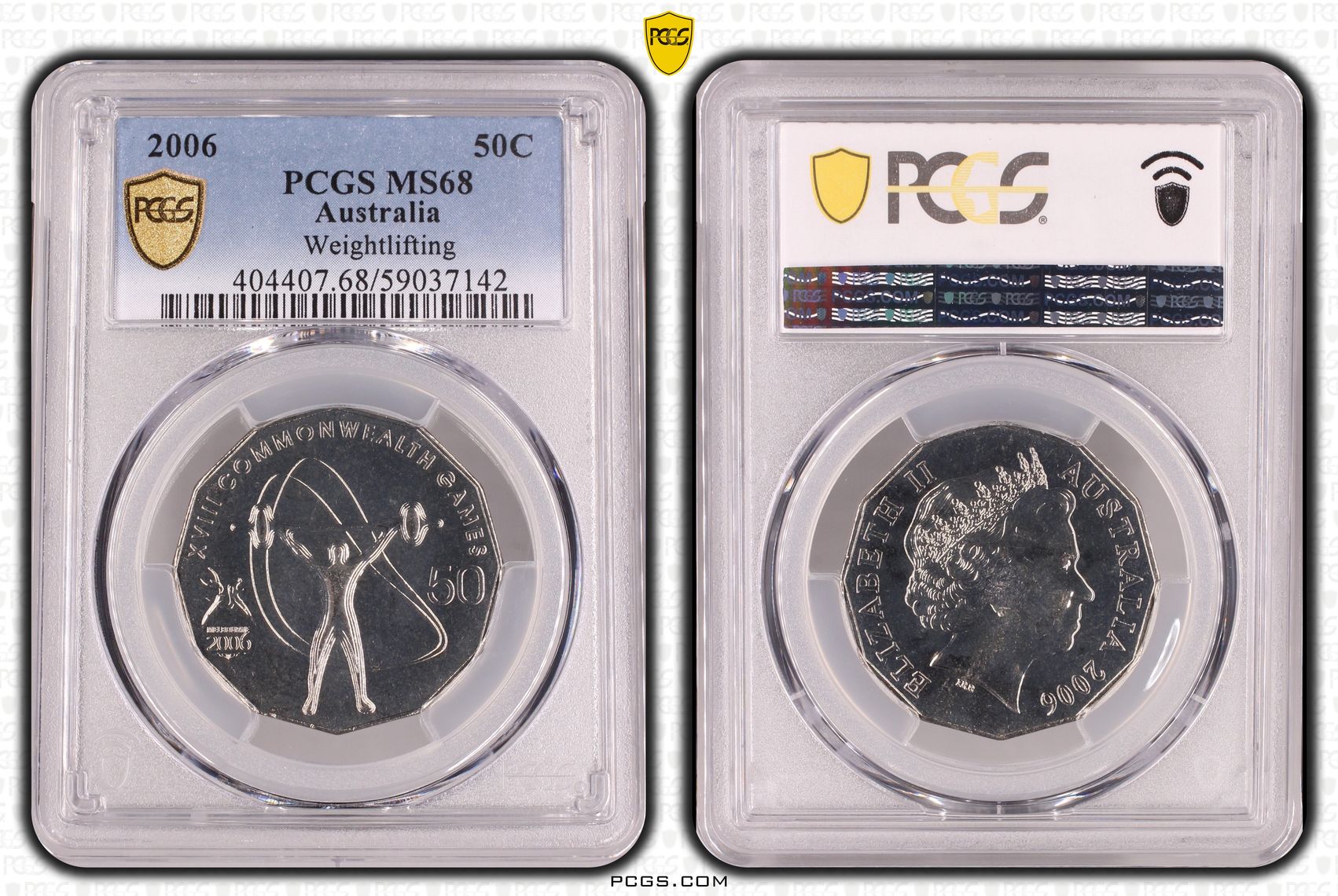 120 · Weightlifting, POP 11/0, Fifty Cent, 2006, PCGS MS68