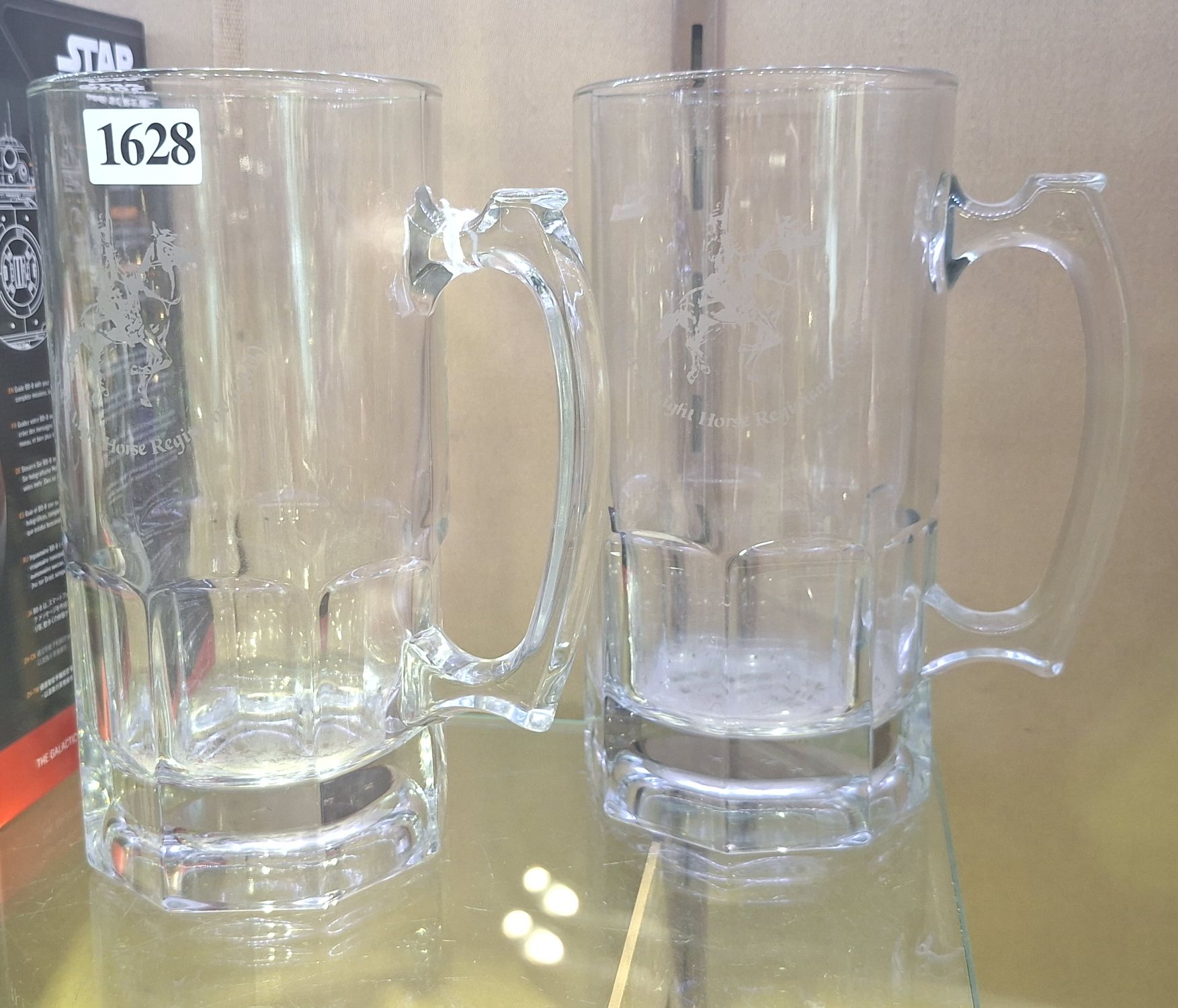 Australian Light Horse Glass Beer Steins