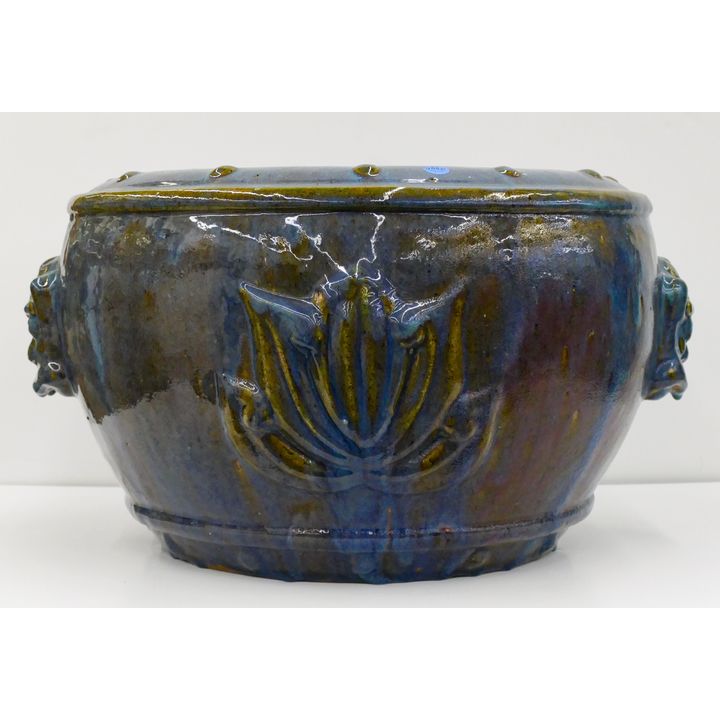 Chinese Shiwan Large Pottery Jardiniere 12''x23''