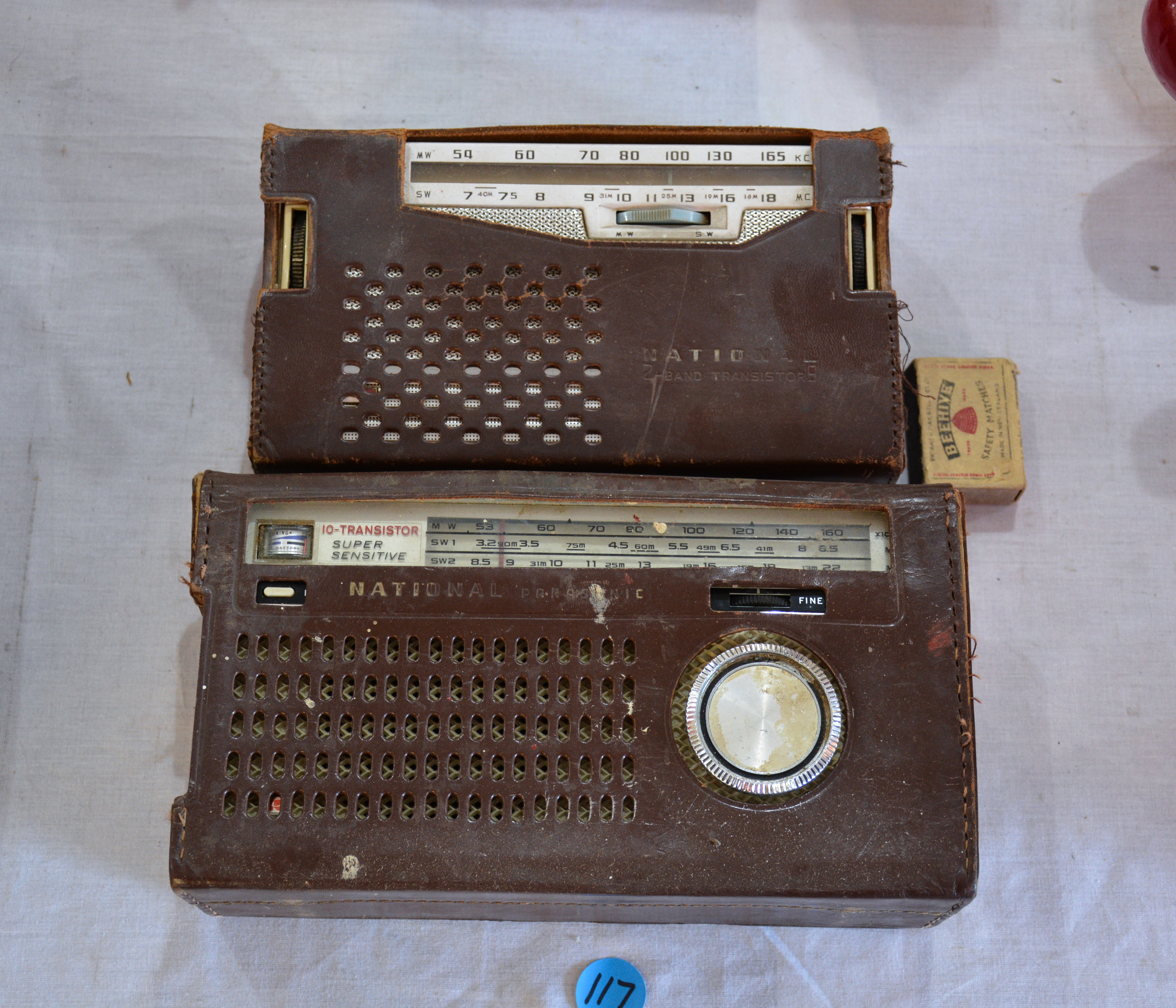 National Transistors x 2 — sold at auction in New Zealand for $5