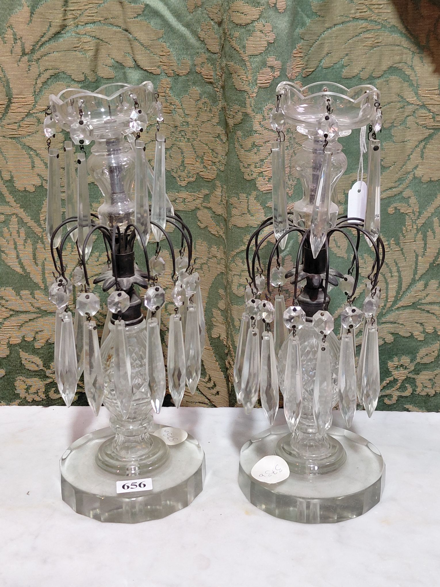 Victorian Crystal Lustres