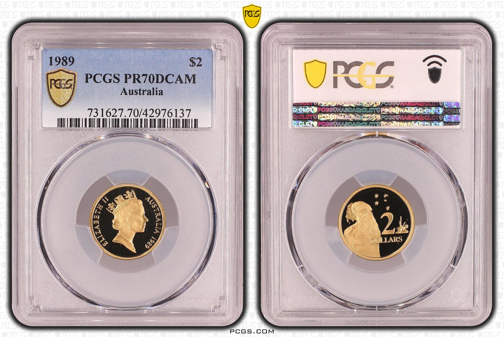 Elizabeth II, Two Dollar, PR70DCAM , 1989 PCGS POP - 15/0