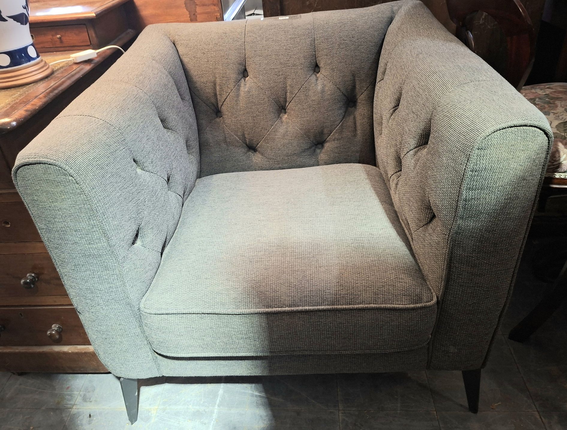 Upholstered Modern Armchair