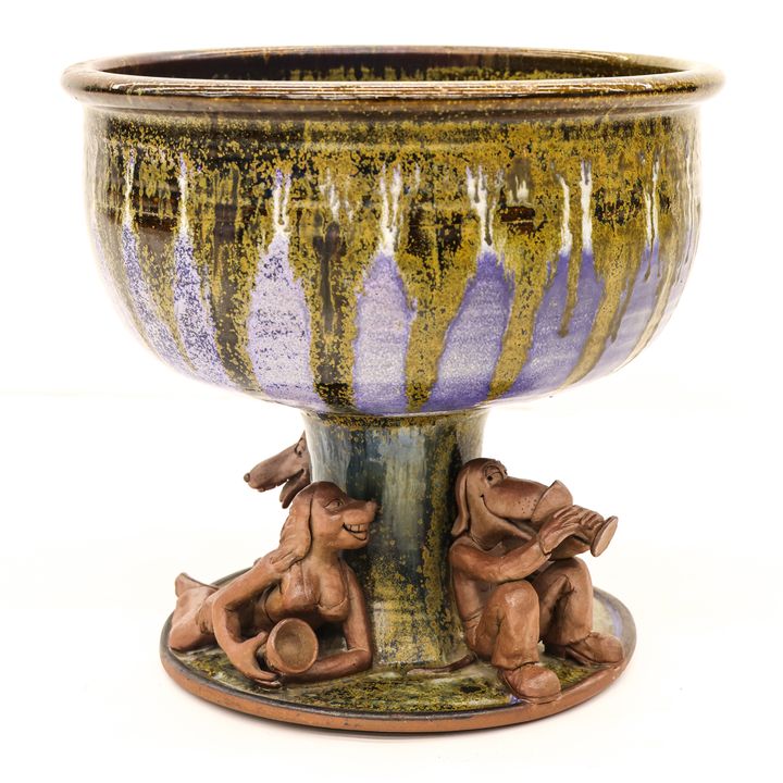 Regnor Reinholdtsen Sculptural Punch Bowl 1975