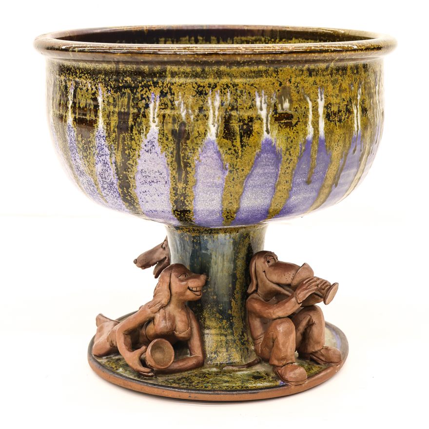 Regnor Reinholdtsen Sculptural Punch Bowl 1975