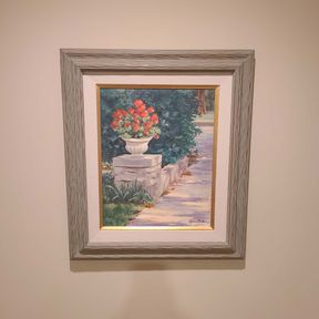 Original Signed Oil Painting "Geraniums" by Lynn Nolte