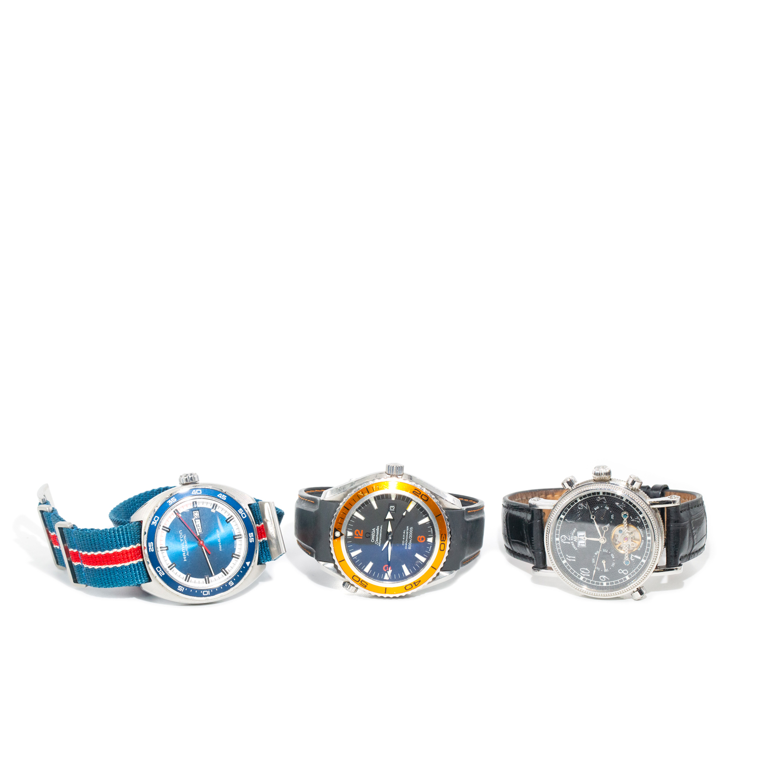 Omega Seamaster Watch 43mm & Two Men's Watches, c. 2000s