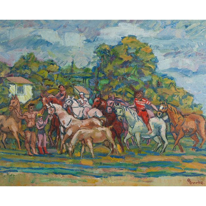 Edmund Burke | Pejzaż z końmi, 1976/77 r.