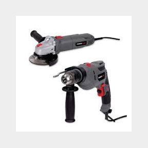 Power Plus - 600w Impact Drill 650w Angle Grinder - Combo - The Only Bundle Deal You Need |51750/10712 SN B2 (S3)