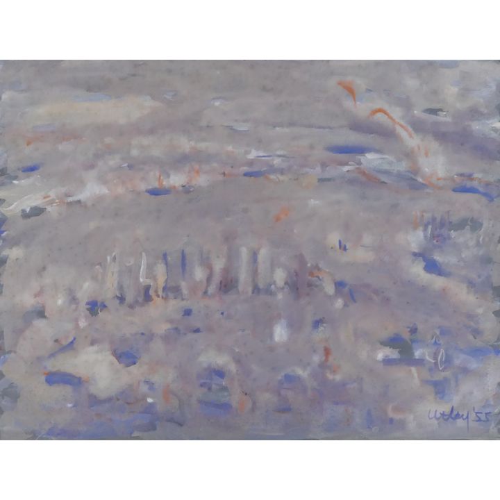 Windsor Utley ''Untitled'' (Lake Union) 1955 Tempera