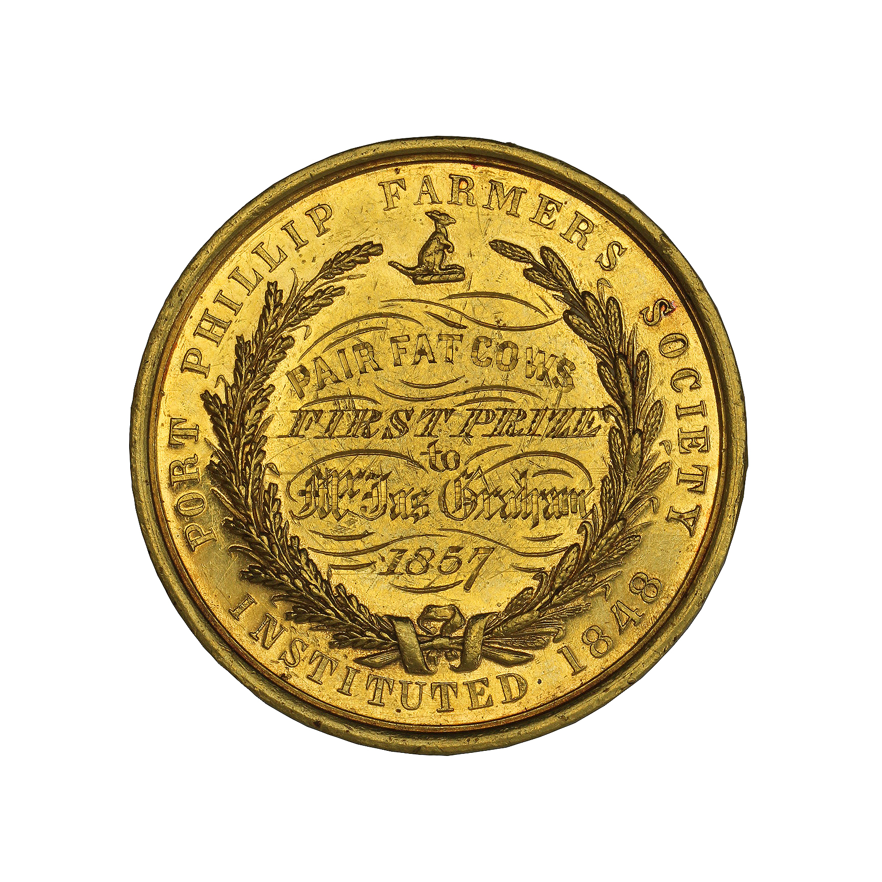 Port Phillip Farmers Society Gold Medal, EF