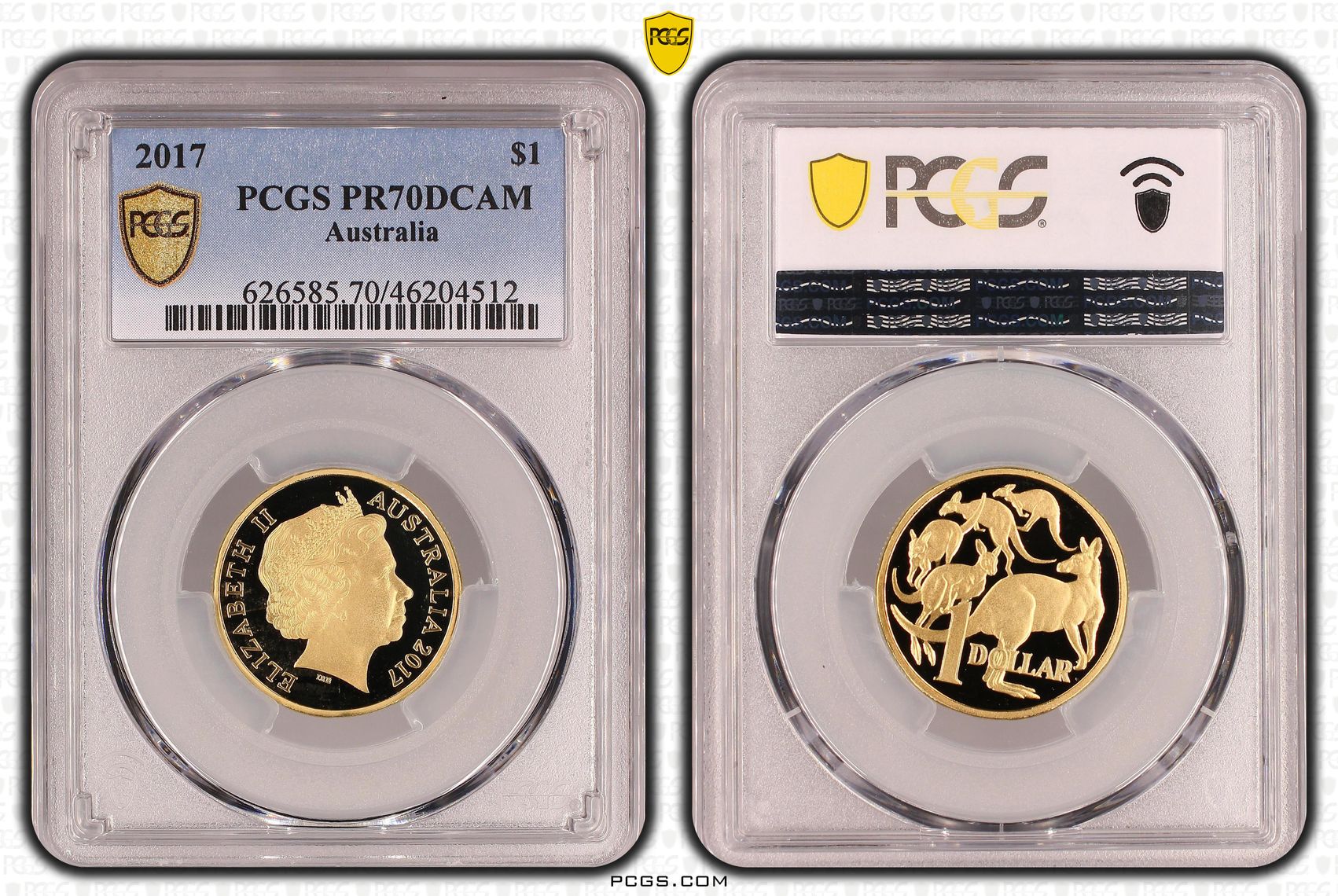 Top pop, One Dollar, 2017, PCGS PR70DCAM