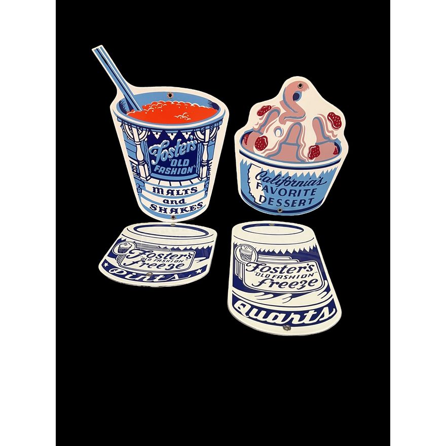 Foster Freeze Porcelain Sign (Age Unknown)