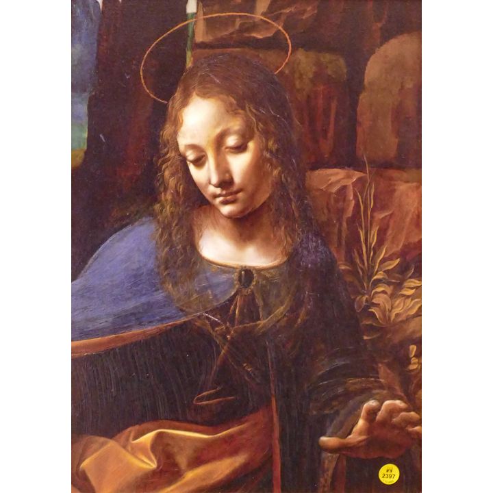 Leonardo DiVinci 'Virgin of the Rocks' Giclee Framed- 24x19''