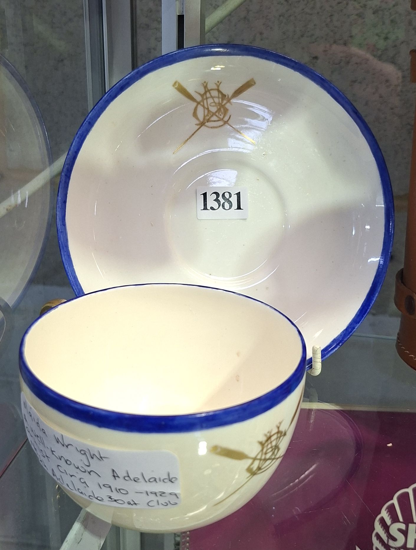 1381 · MAIDA WRIGHT CUP AND SAUCER