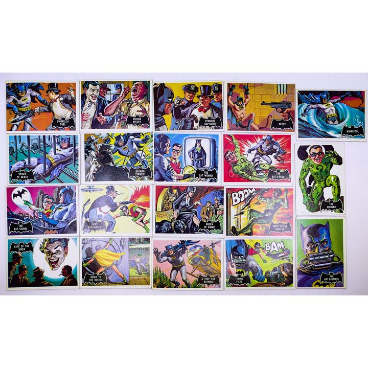 Box 19pc 1966 Topps Batman Cards