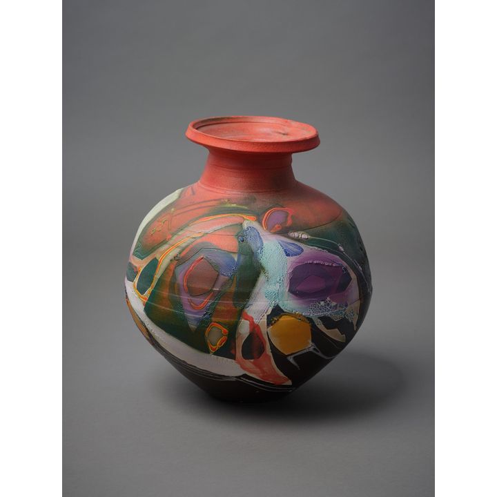 Barry Ball 'Abstract Patterned Vase'
