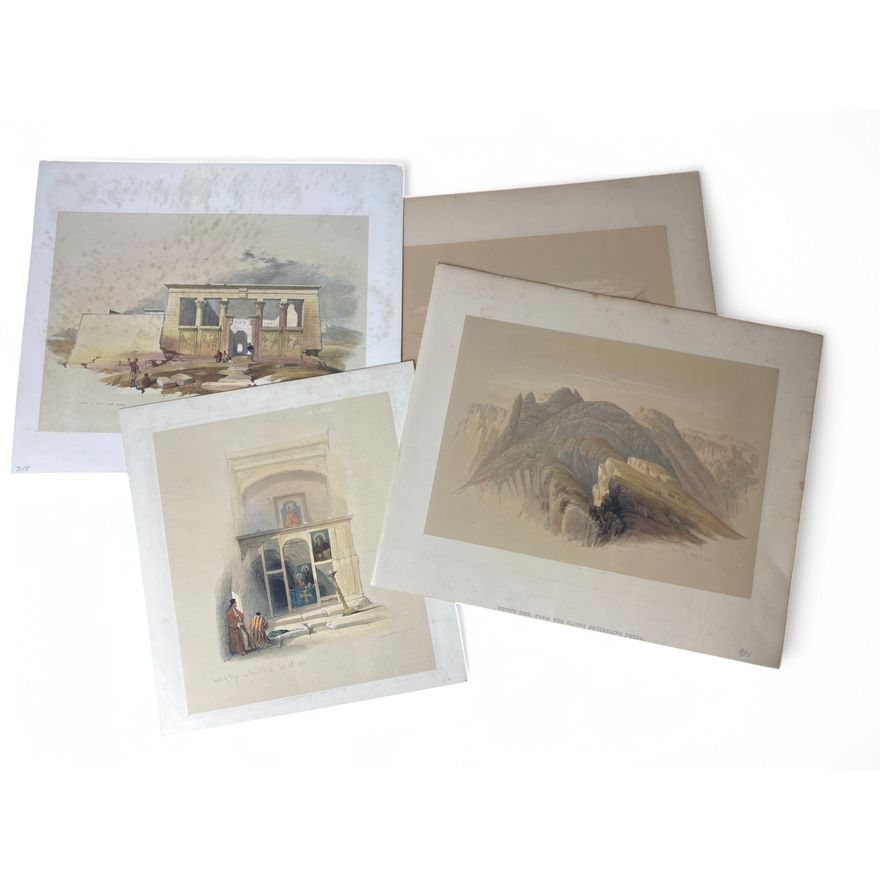 David Roberts (British, 1797-1864), a collection of four unframed lithographs