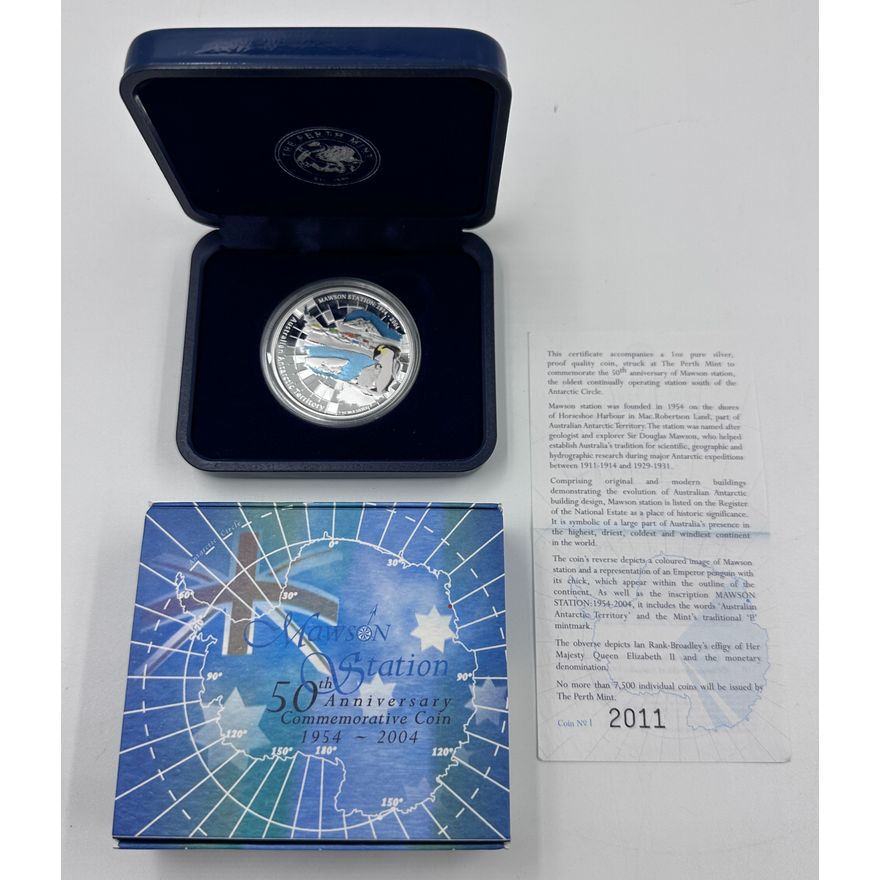 Mawson Station 1oz. Silver Proof Coin