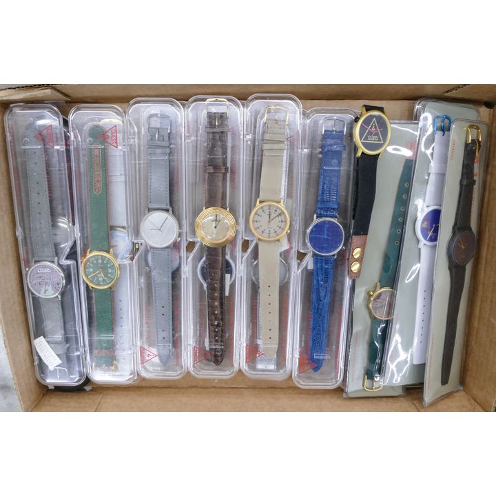 Box 1980's and 90's NIB Guess Wrist Watches- 18pc