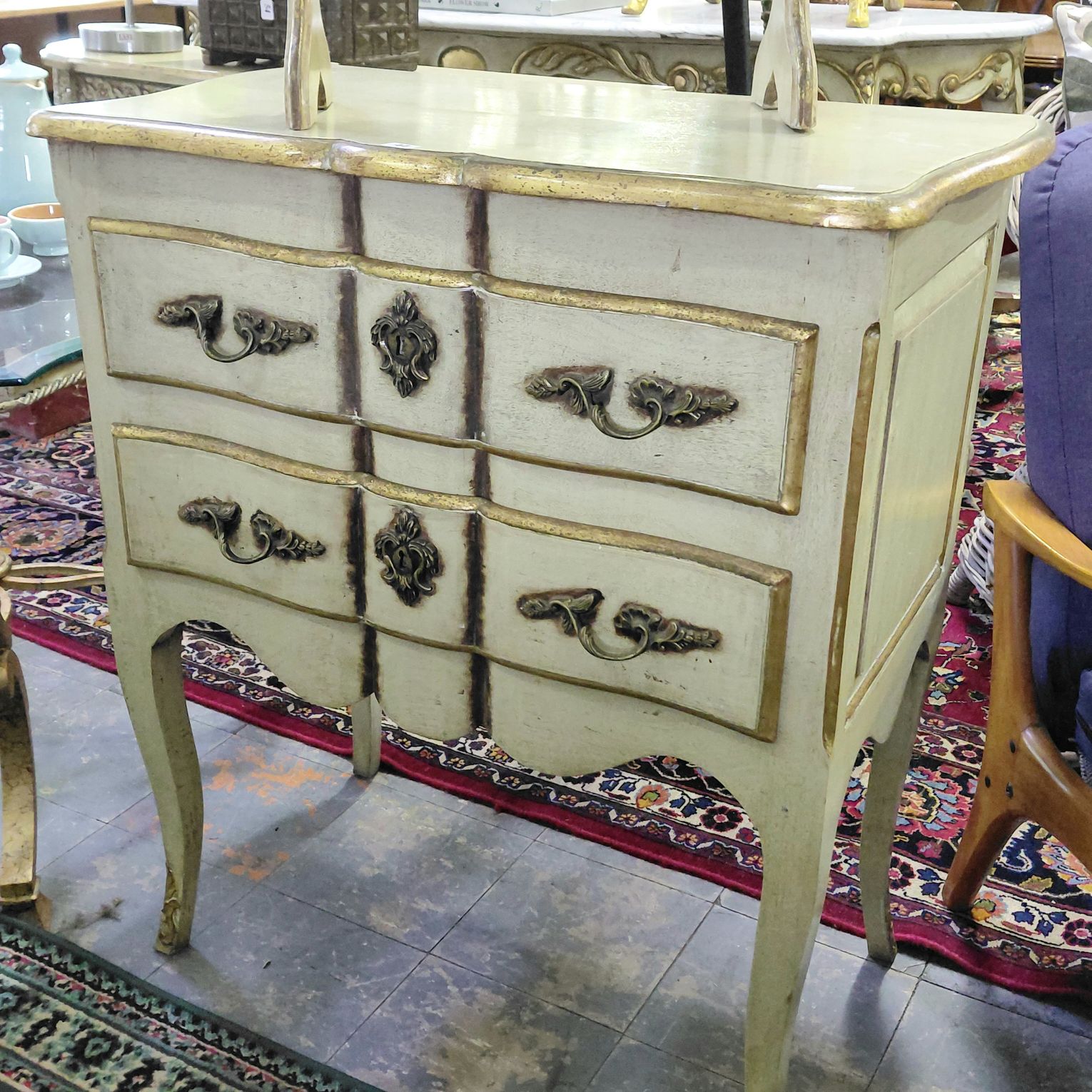 French Provincial Style Bedside Commode