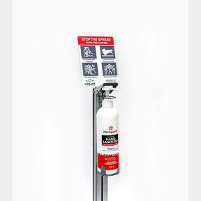 Steri-Stand Stainless Steel Hands-Free Foot Operated Sanitising Stand