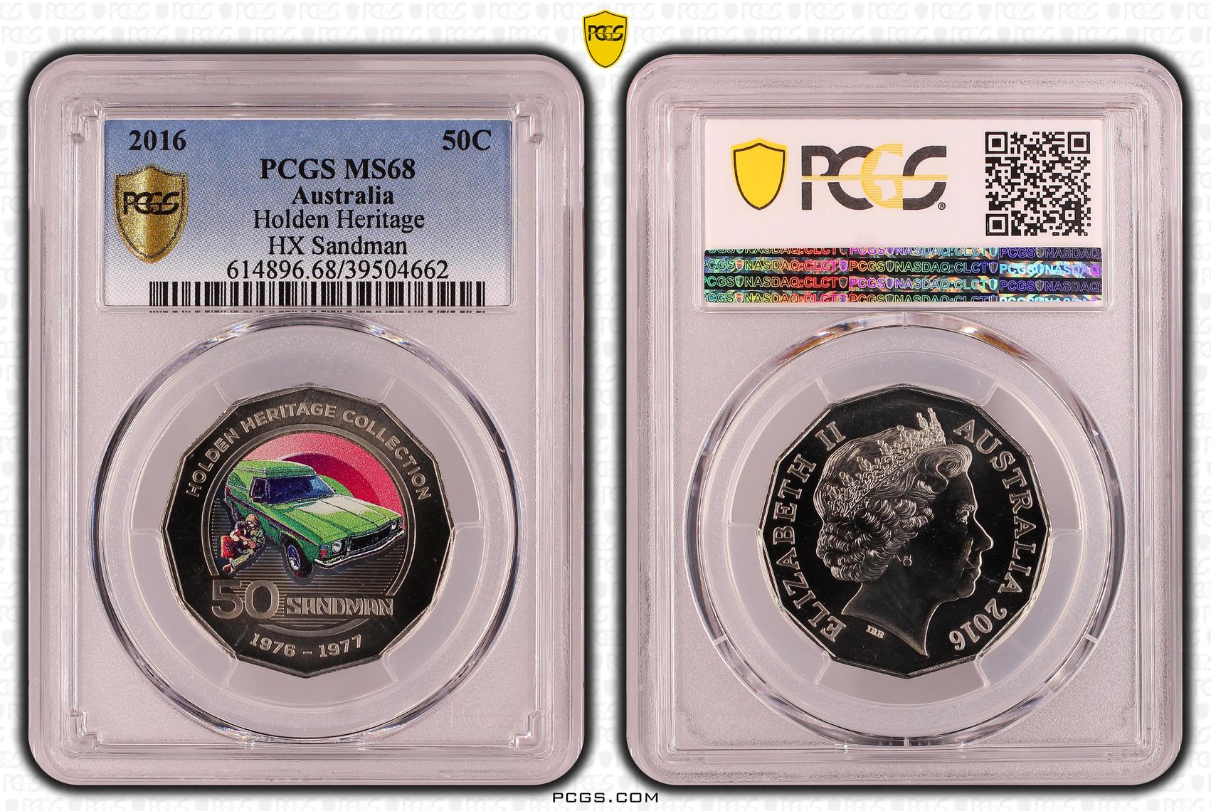 330 · Holden Heritage HX Sandman, Fifty Cent, 2016, PCGS MS68