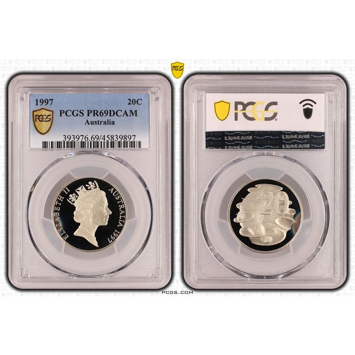 Twenty Cent, 1997, PCGS PR69DCAM