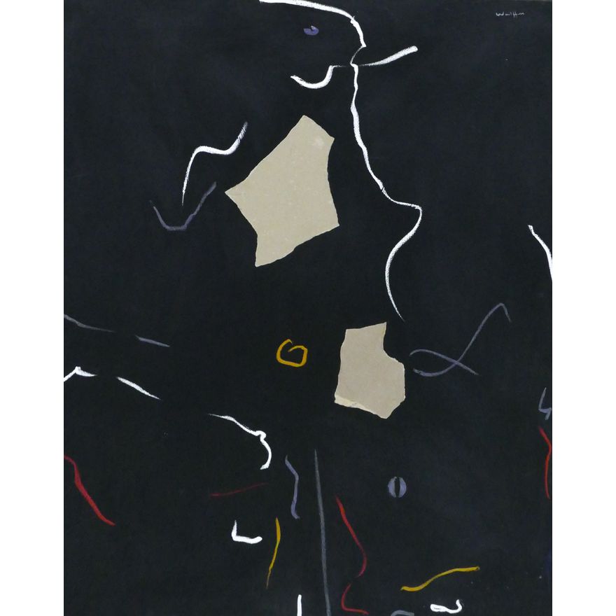 Emerson Woelffer ''Enchanted Well'' Mixed Media