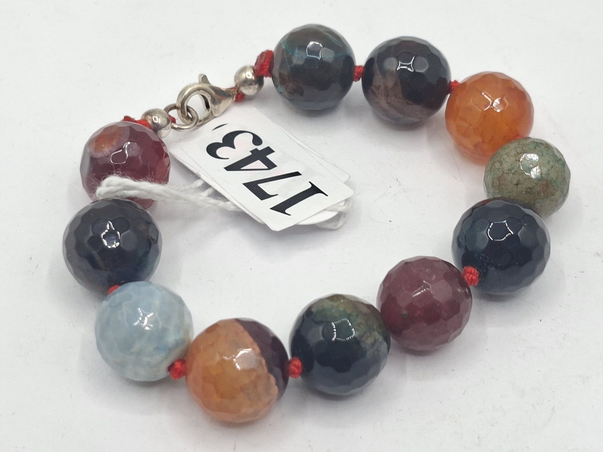 STERLING SILVER GEMSTONE BRACELET