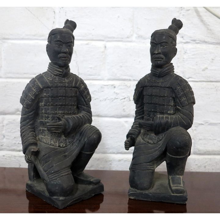 PAIR OF CERAMIC FIGURES
