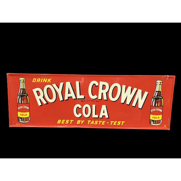Drink Royal Crown Cola Tin Metal Soda Sign